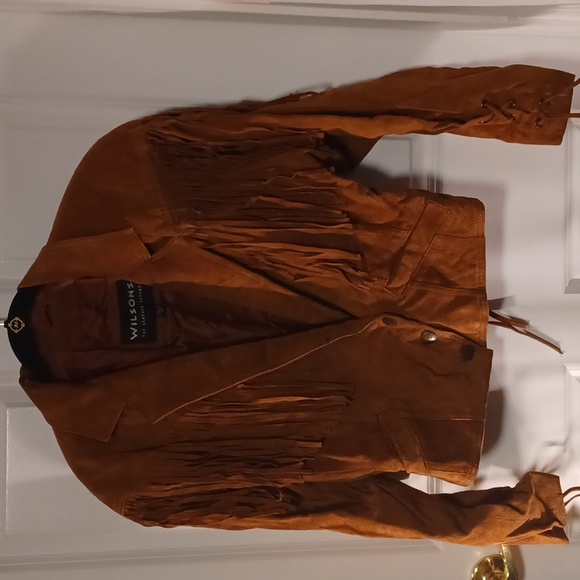 Vintage Wilson's Leather Fringed Jacket - Picture 1 of 14